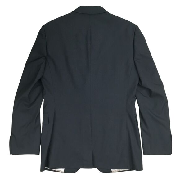 Banana Republic Blazer Jacket 38R Black Wool Vitale Barberis Canonico Super 120s - Picture 6 of 14